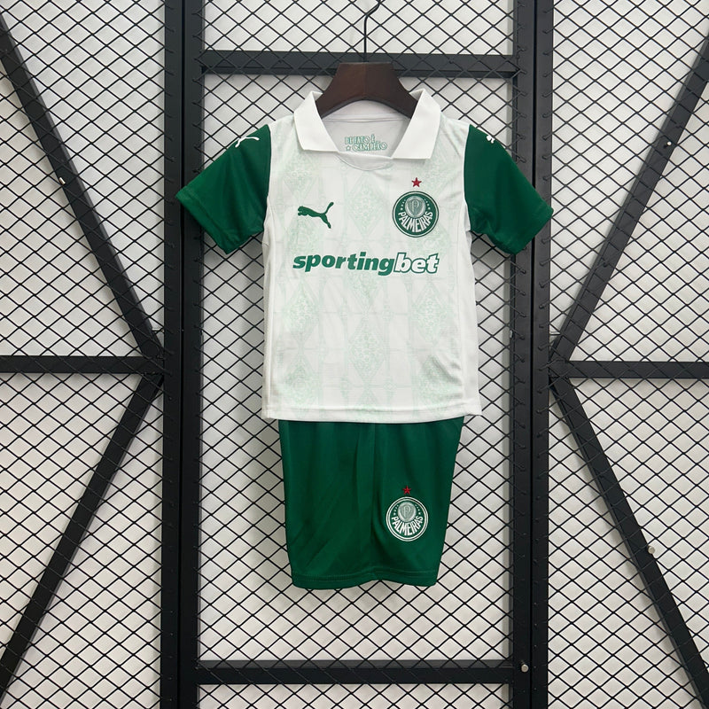 Kit Infantil Palmeiras 25/26 Away - Branco